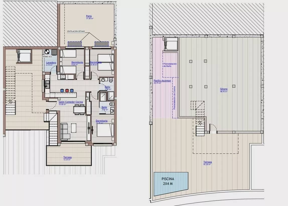 3 Zimmer Bungalow zu verkaufen in San Miguel de Salinas mit Pool Garage - 399.000 € (Ref: 10023279)