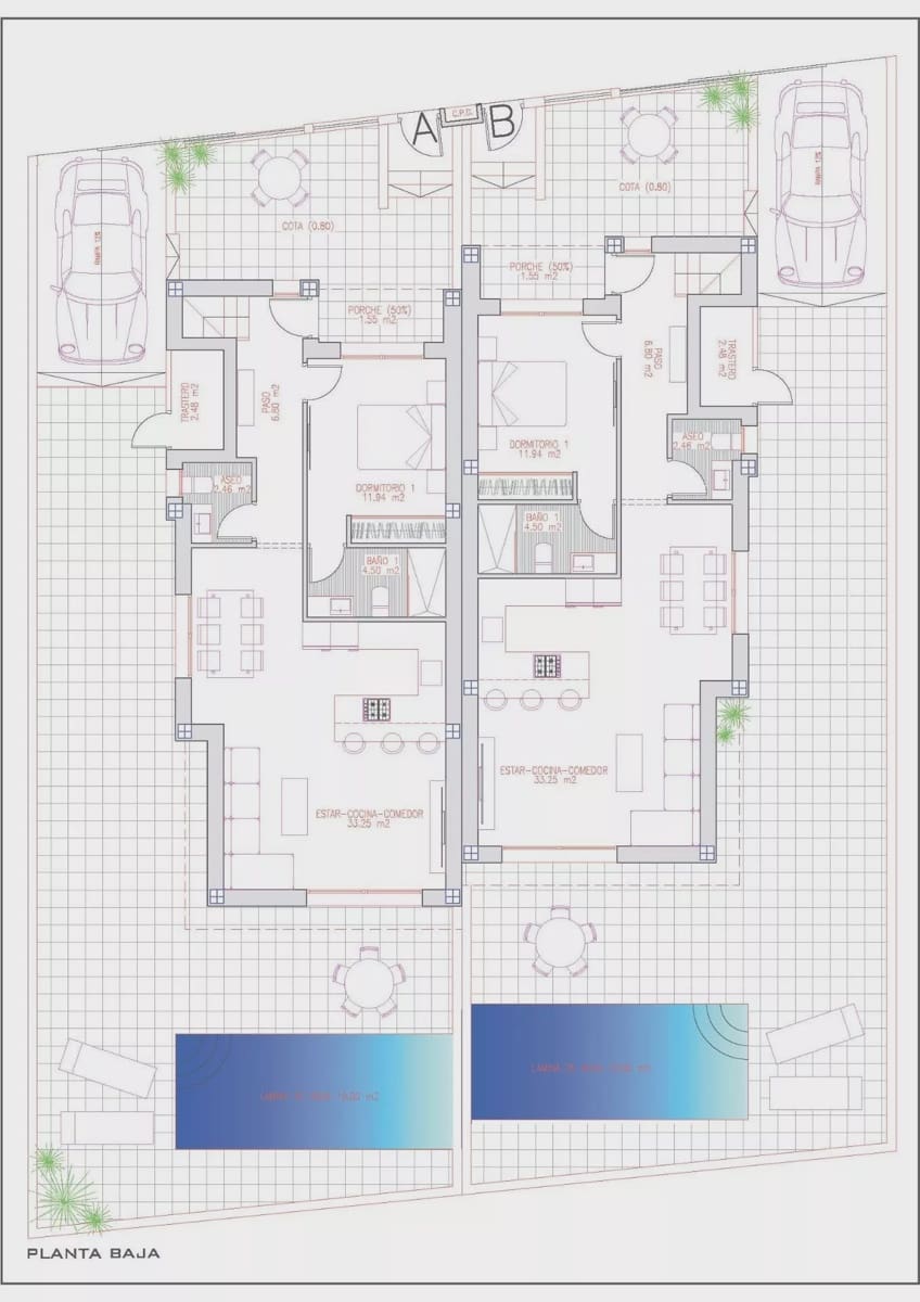 3 quarto Moradia Geminada para venda em Daya Nueva com piscina garagem - 389 000 € (Ref: 10071805)