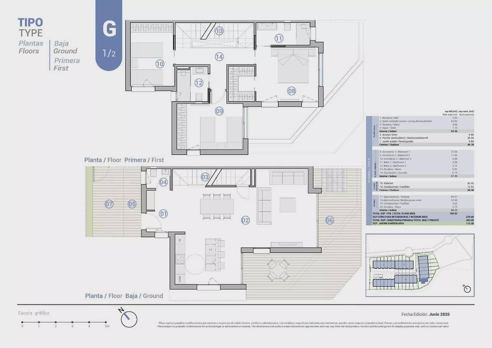 3 sovrum Radhus till salu i El Campello med pool garage - 1 185 000 € (Ref: 10071809)