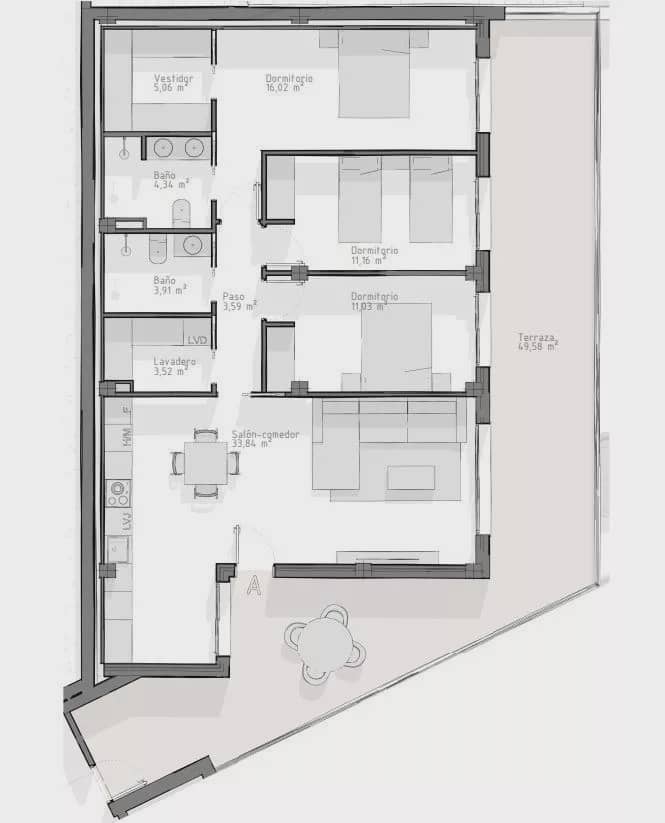 3 sypialnia Apartament na sprzedaż w Aguilas z basenem garażem - 353 500 € (Ref: 10109700)