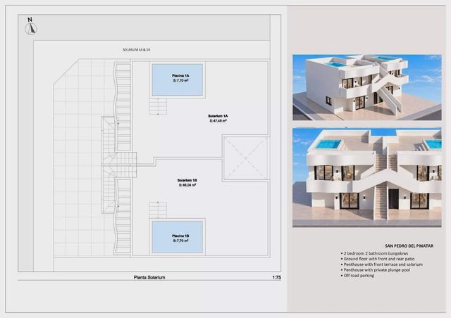2 chambre Appartement à vendre à Lo Pagan, San Pedro del Pinatar avec piscine garage - 299 950 € (Ref: 10109704)