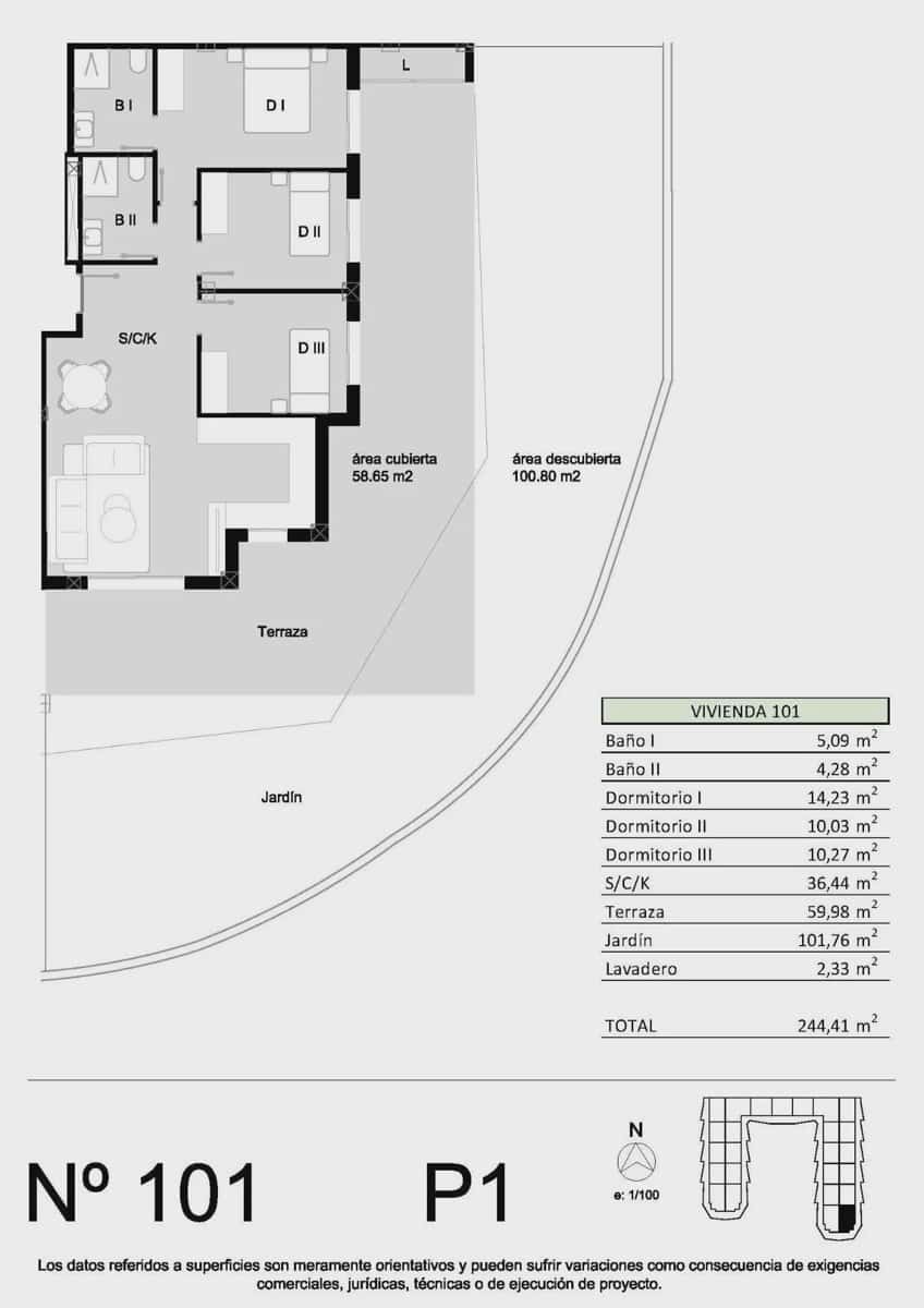 3 soveværelse Lejlighed til salg i San Miguel de Salinas med swimmingpool garage - € 259.900 (Ref: 10130416)