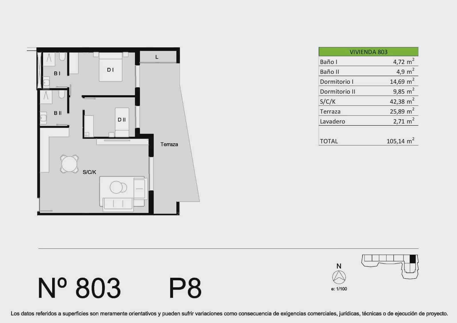 2 slaapkamer Appartement te koop in San Miguel de Salinas met zwembad garage - € 239.900 (Ref: 10130418)