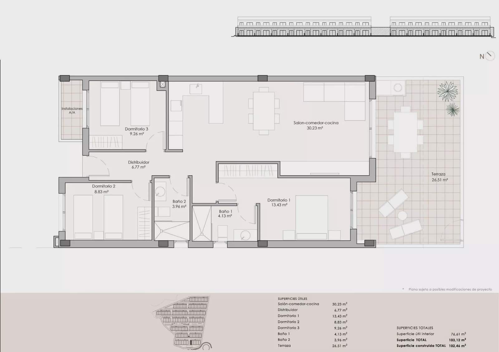Apartamento de 3 habitaciones en Pulpí en venta con piscina garaje - 229.900 € (Ref: 10132172)