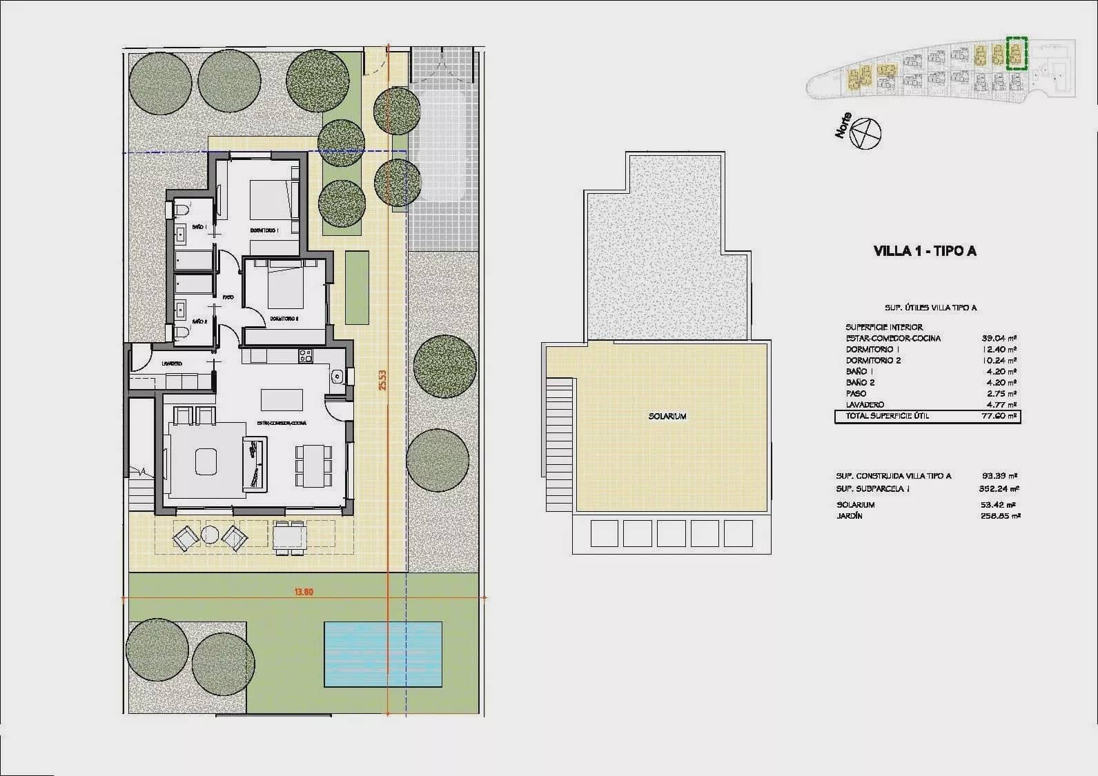 2 soveværelse Villa til salg i Hacienda del Alamo med swimmingpool garage - € 311.900 (Ref: 10140337)