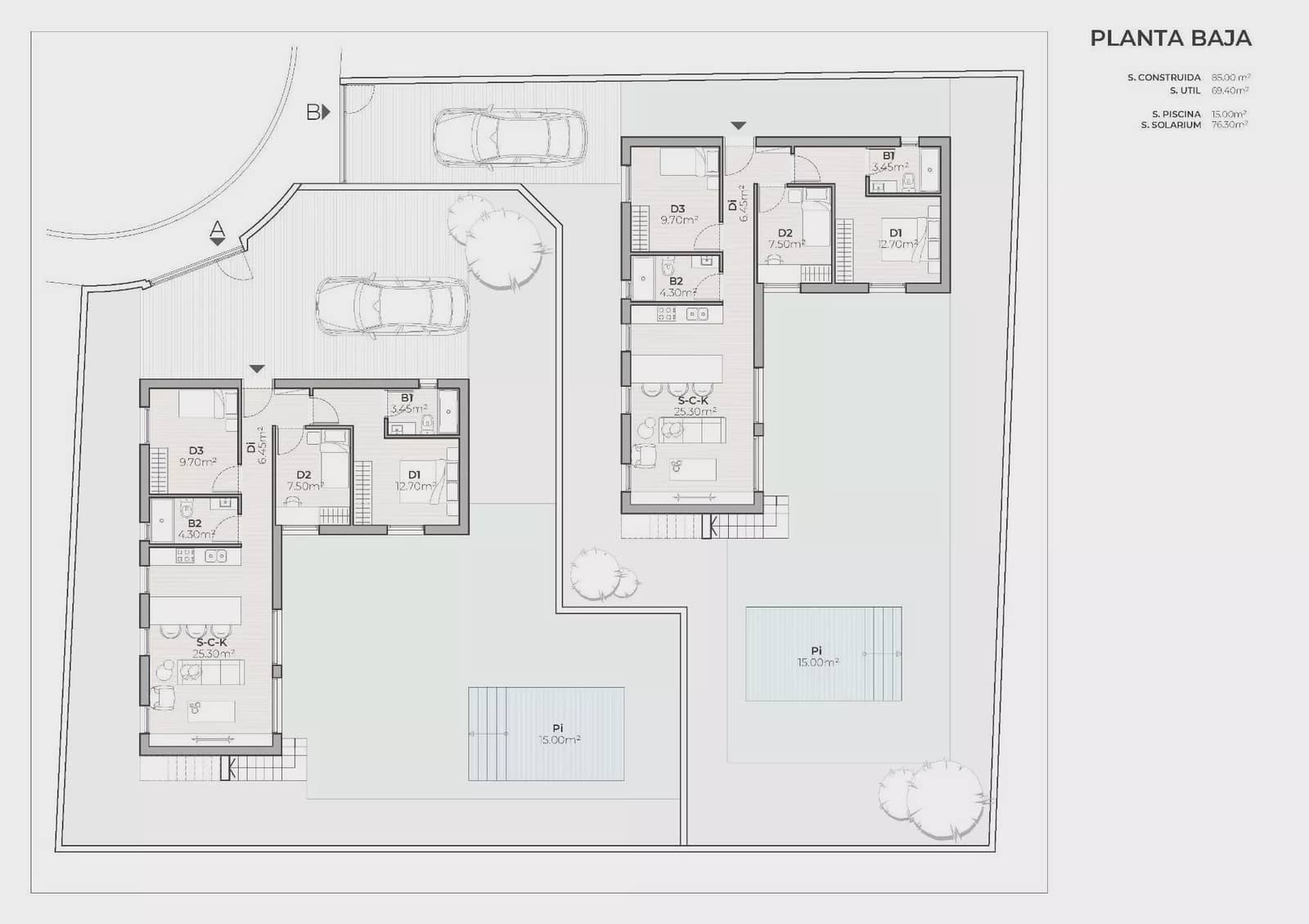Chalet de 3 habitaciones en Mazarrón en venta con piscina garaje - 309.900 € (Ref: 10145185)