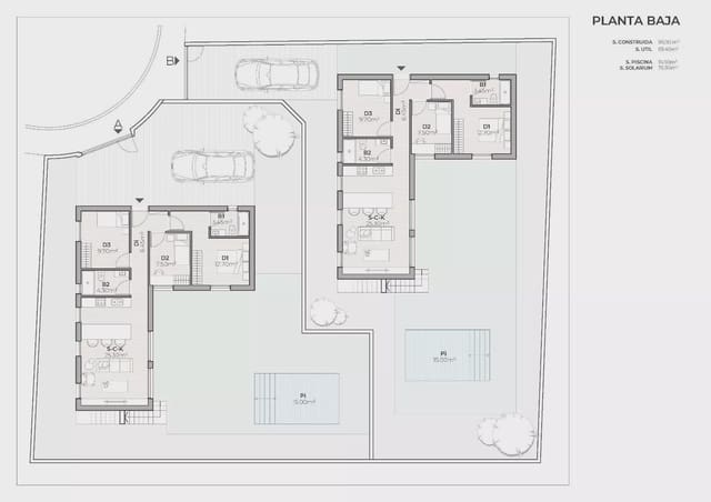 3 Zimmer Villa zu verkaufen in Mazarrón ciudad, Mazarrón mit Pool Garage - 309.900 € (Ref: 10145185)