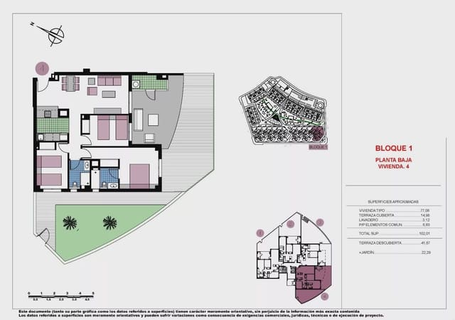3 chambre Appartement à vendre à Mil Palmeras, Pilar de la Horadada avec piscine garage - 389 000 € (Ref: 10150143)