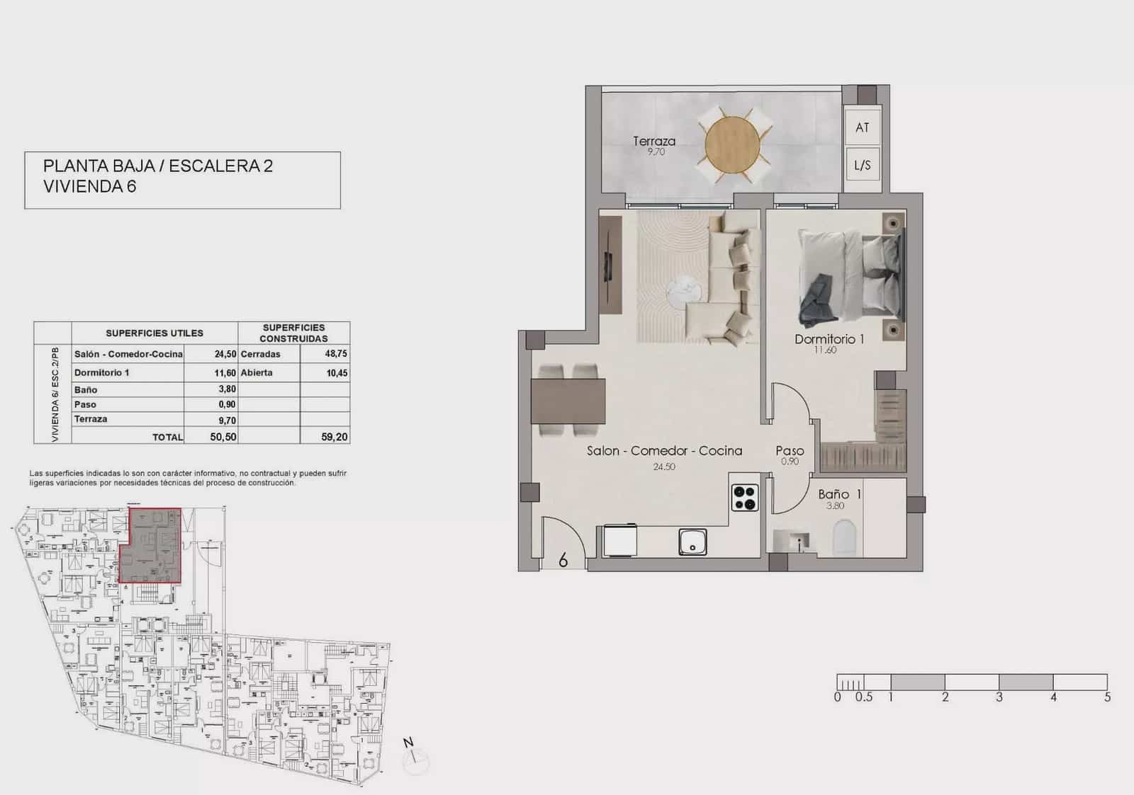 1 soverom Leilighet til salgs i Santa Pola med svømmebasseng garasje - € 205 000 (Ref: 10150152)