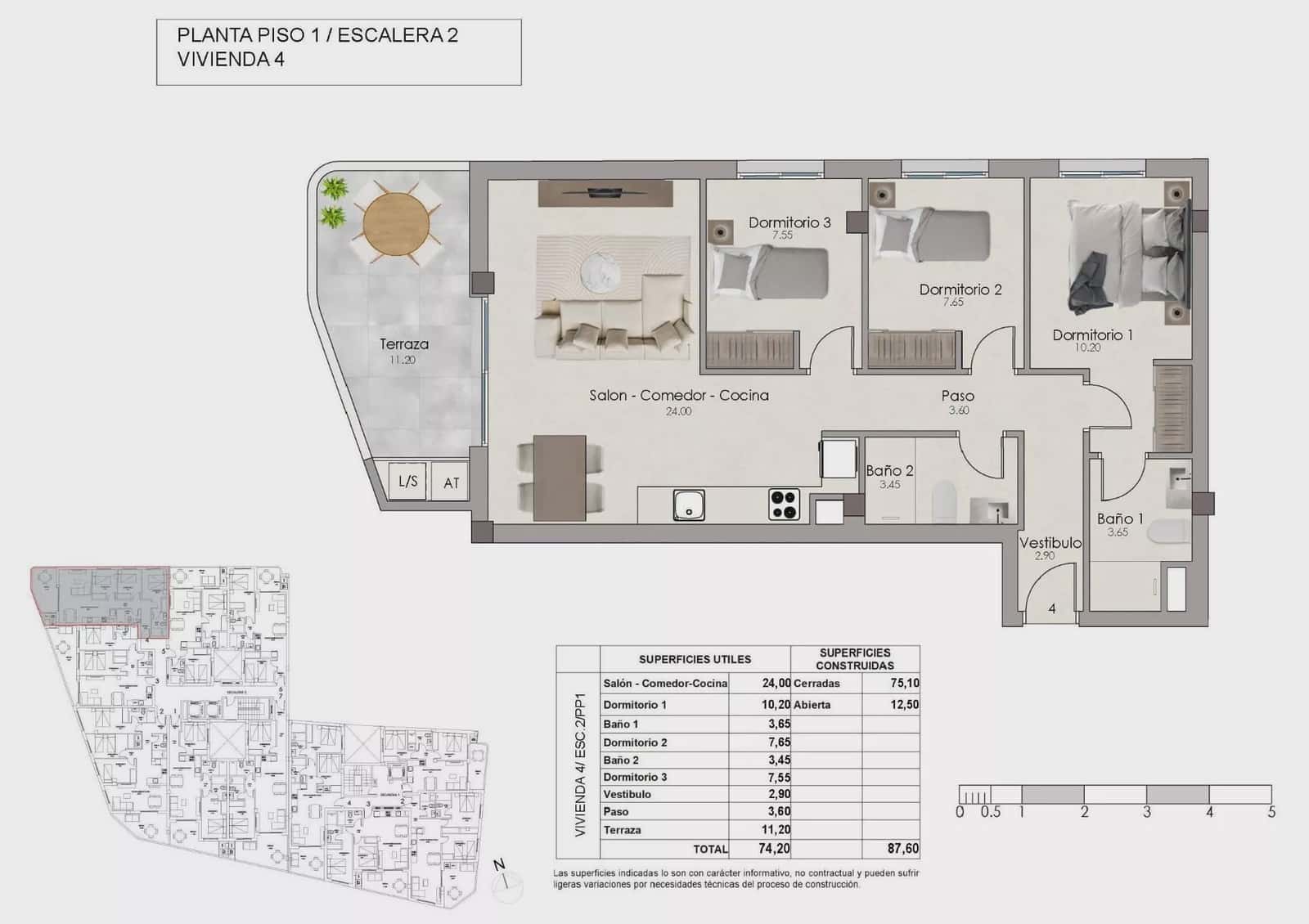 3 soverom Leilighet til salgs i Santa Pola med svømmebasseng garasje - € 315 000 (Ref: 10150153)