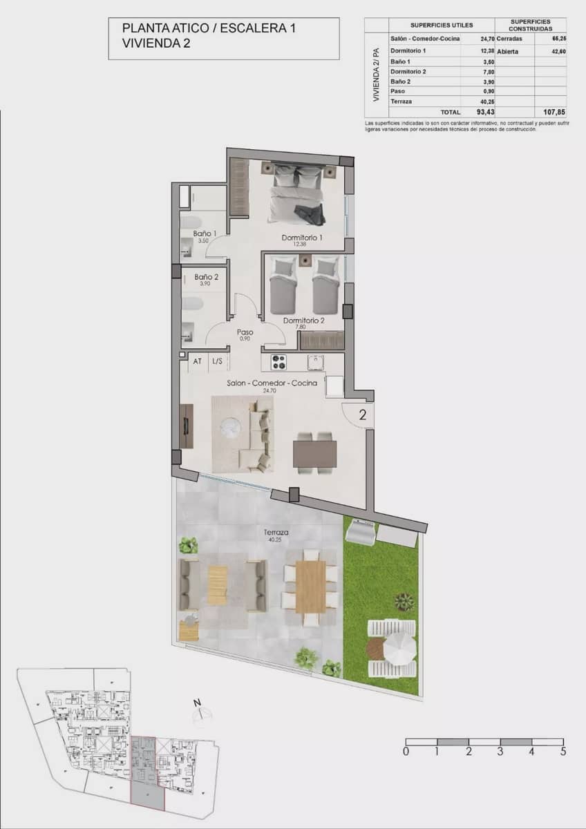 2 soverom Leilighet til salgs i Santa Pola med svømmebasseng garasje - € 385 000 (Ref: 10150155)