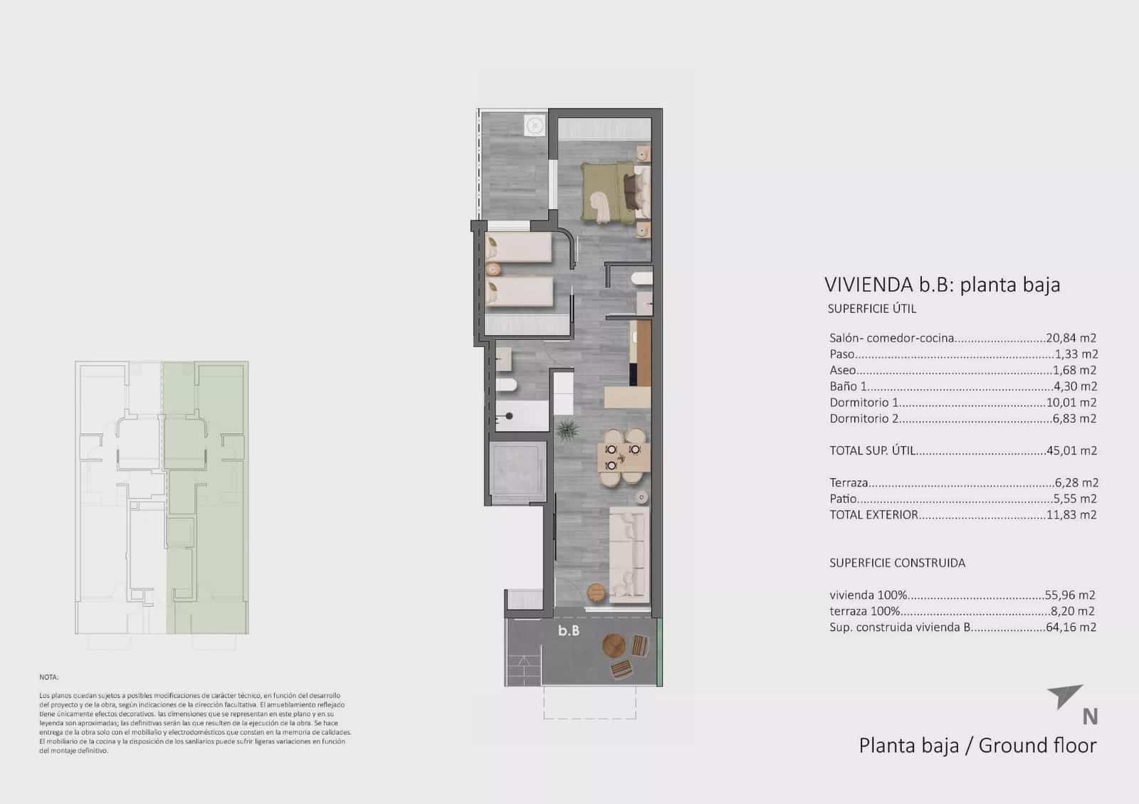 2 bedroom Beach Apartment for sale in Pilar de la Horadada - € 279,900 (Ref: 10158868)