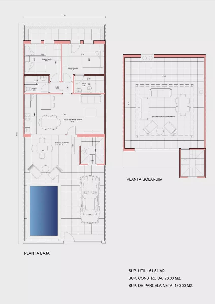 2 quarto Moradia em Banda para venda em La Pinilla com piscina garagem - 212 750 € (Ref: 10168469)