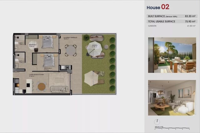 2 Zimmer Apartment zu verkaufen in Puerto Deportivo, Guardamar del Segura mit Pool Garage - 315.000 € (Ref: 10171723)