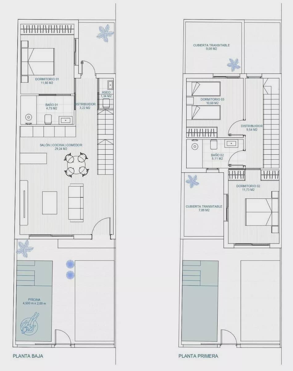3 Zimmer Reihenhaus zu verkaufen in Torre-Pacheco mit Pool Garage - 295.900 € (Ref: 10171724)
