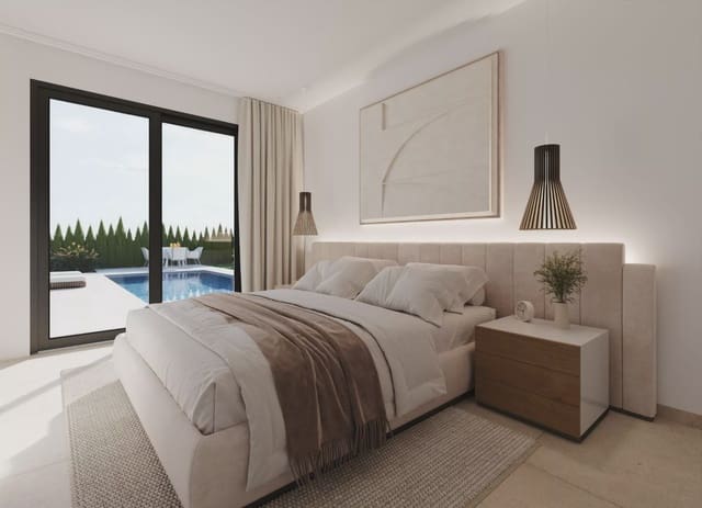 Chalet de 3 habitaciones en Hacienda del Alamo, Fuente Alamo de Murcia en venta con piscina garaje - 375.900 € (Ref: 10183659)