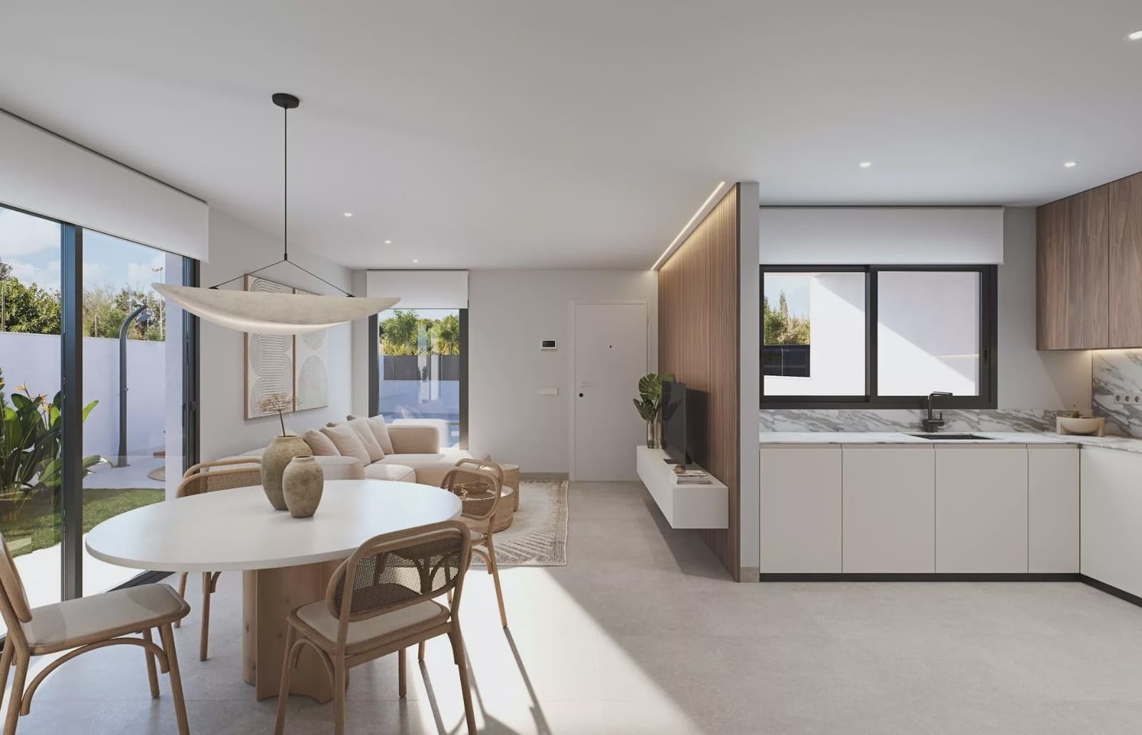 Pareado de 3 habitaciones en Los Alcázares en venta con piscina garaje - 428.000 € (Ref: 10183660)