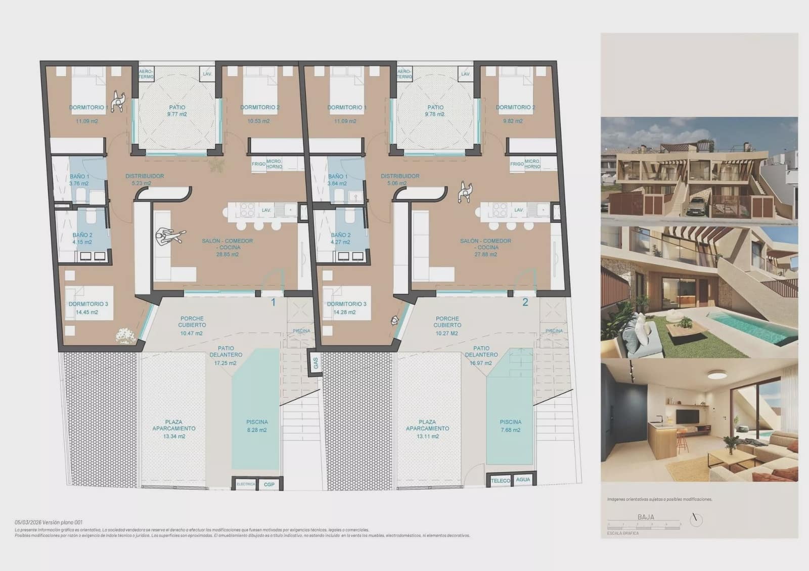 3 camera da letto Bungalow in vendita in San Pedro del Pinatar con piscina garage - 339.900 € (Rif: 10186049)