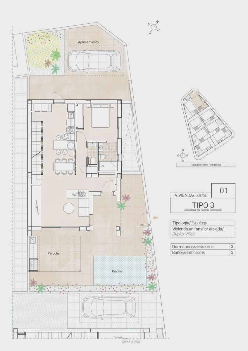 Chalet de 3 habitaciones en Hondón de las Nieves en venta con piscina garaje - 357.250 € (Ref: 7915606)
