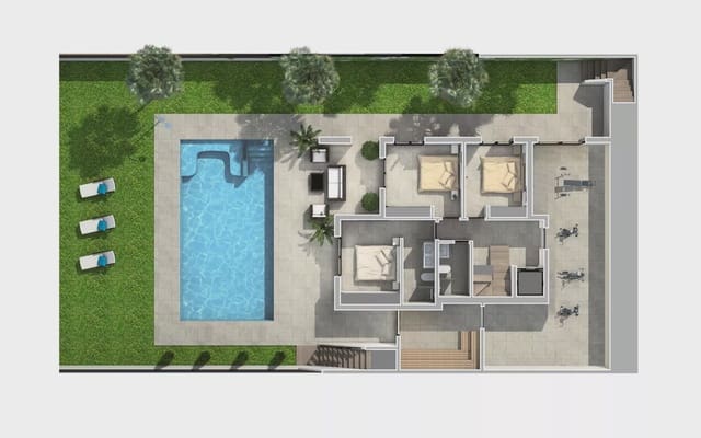 3 Zimmer Villa zu verkaufen in Ciudad Quesada, Rojales mit Pool - 852.000 € (Ref: 7915670)