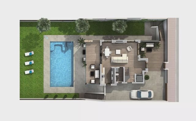 3 Zimmer Villa zu verkaufen in Ciudad Quesada, Rojales mit Pool - 852.000 € (Ref: 7915670)