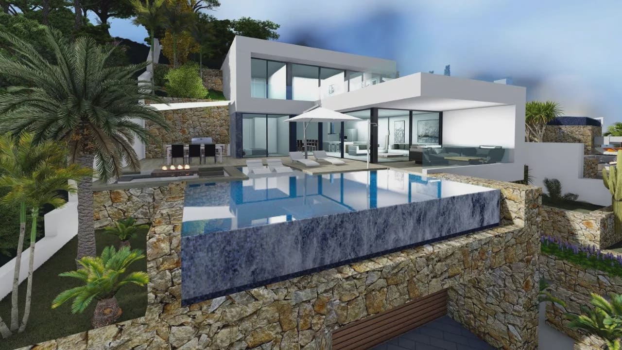 4 Zimmer Villa zu verkaufen in Calpe / Calp mit Pool - 1.550.000 € (Ref: 7915686)