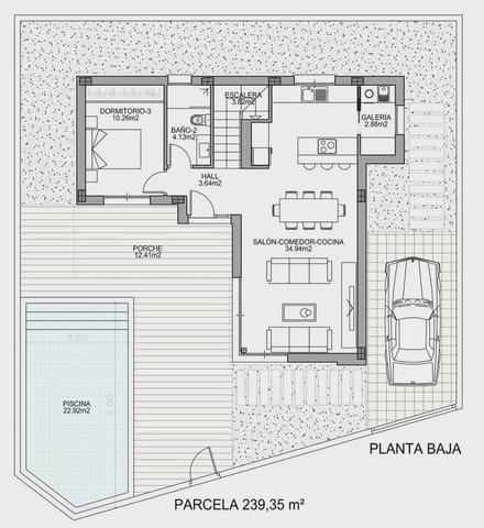 3 sypialnia Willa na sprzedaż w Benijófar z basenem garażem - 586 000 € (Ref: 7915699)