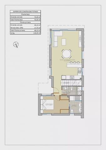 3 soverom Villa til salgs i Pinar de Campoverde, Pilar de la Horadada med svømmebasseng garasje - € 420 000 (Ref: 7915924)