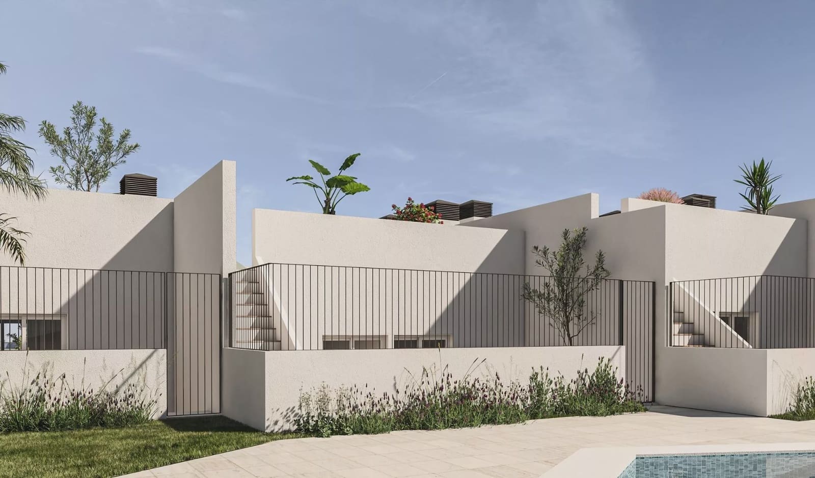 3 soverom Kjedet enebolig til salgs i Monforte del Cid med svømmebasseng garasje - € 365 000 (Ref: 7916047)