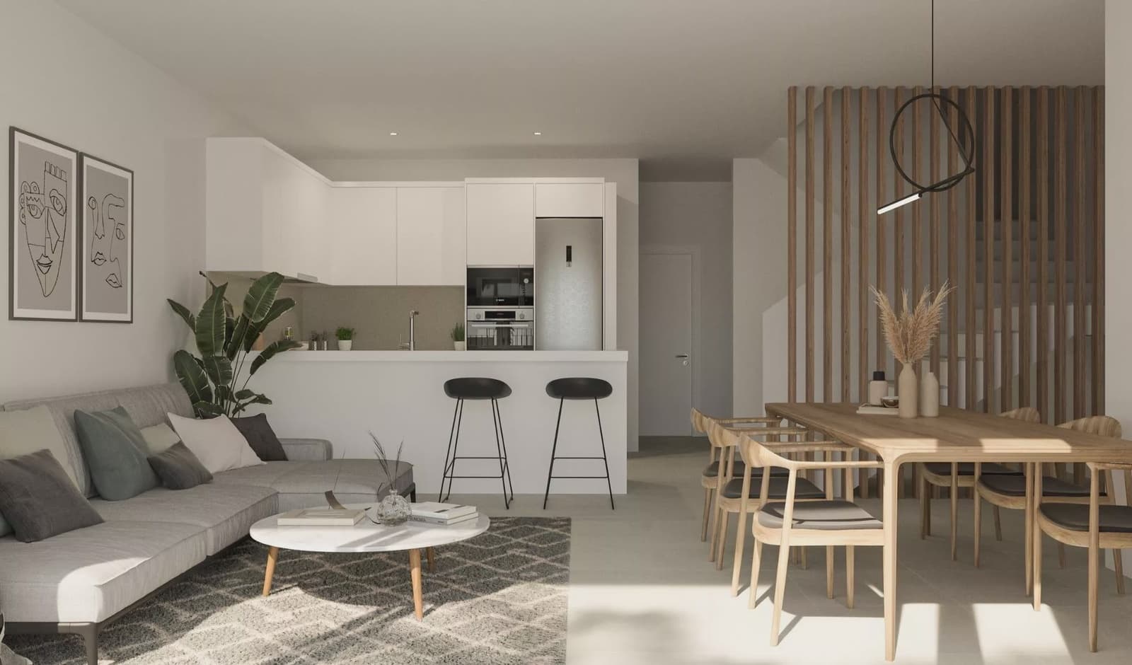 3 soverom Kjedet enebolig til salgs i Monforte del Cid med svømmebasseng garasje - € 365 000 (Ref: 7916047)