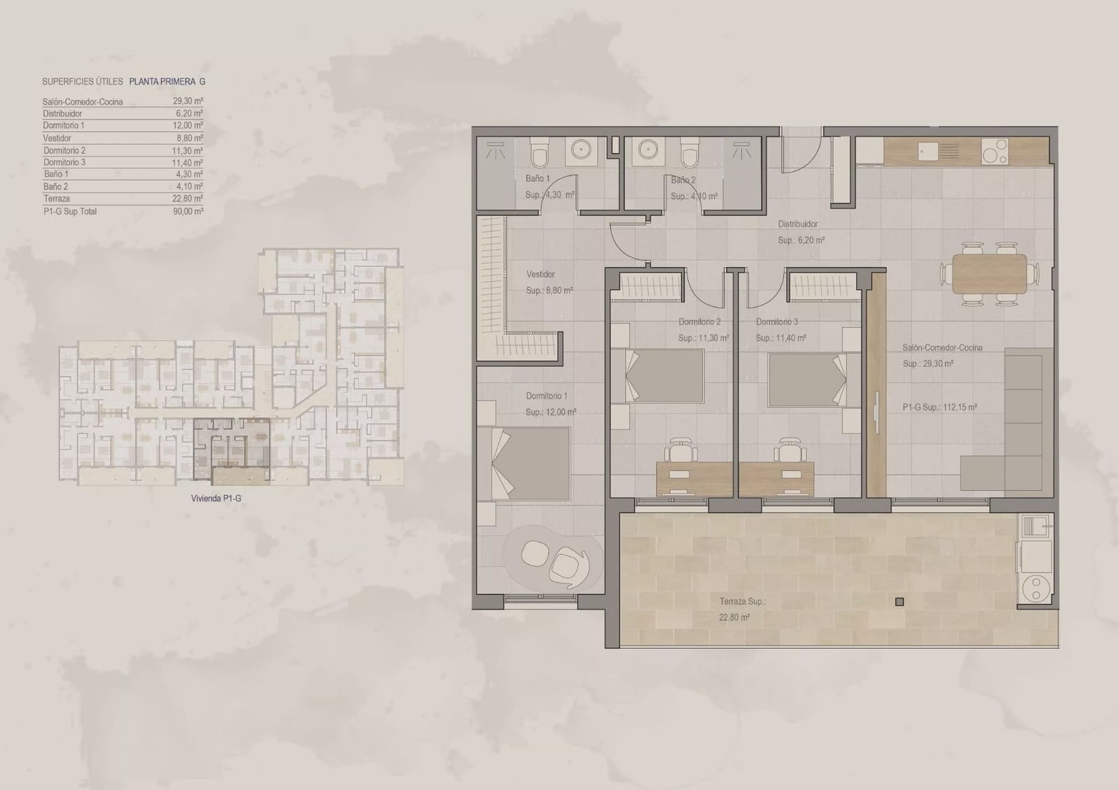3 bedroom Apartment for sale in Torre-Pacheco with pool - € 206,000 (Ref: 7916158)