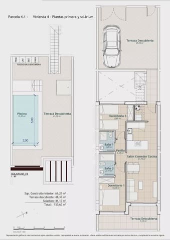 2 chambre Bungalow à vendre à San Miguel de Salinas avec piscine garage - 399 000 € (Ref: 7916165)
