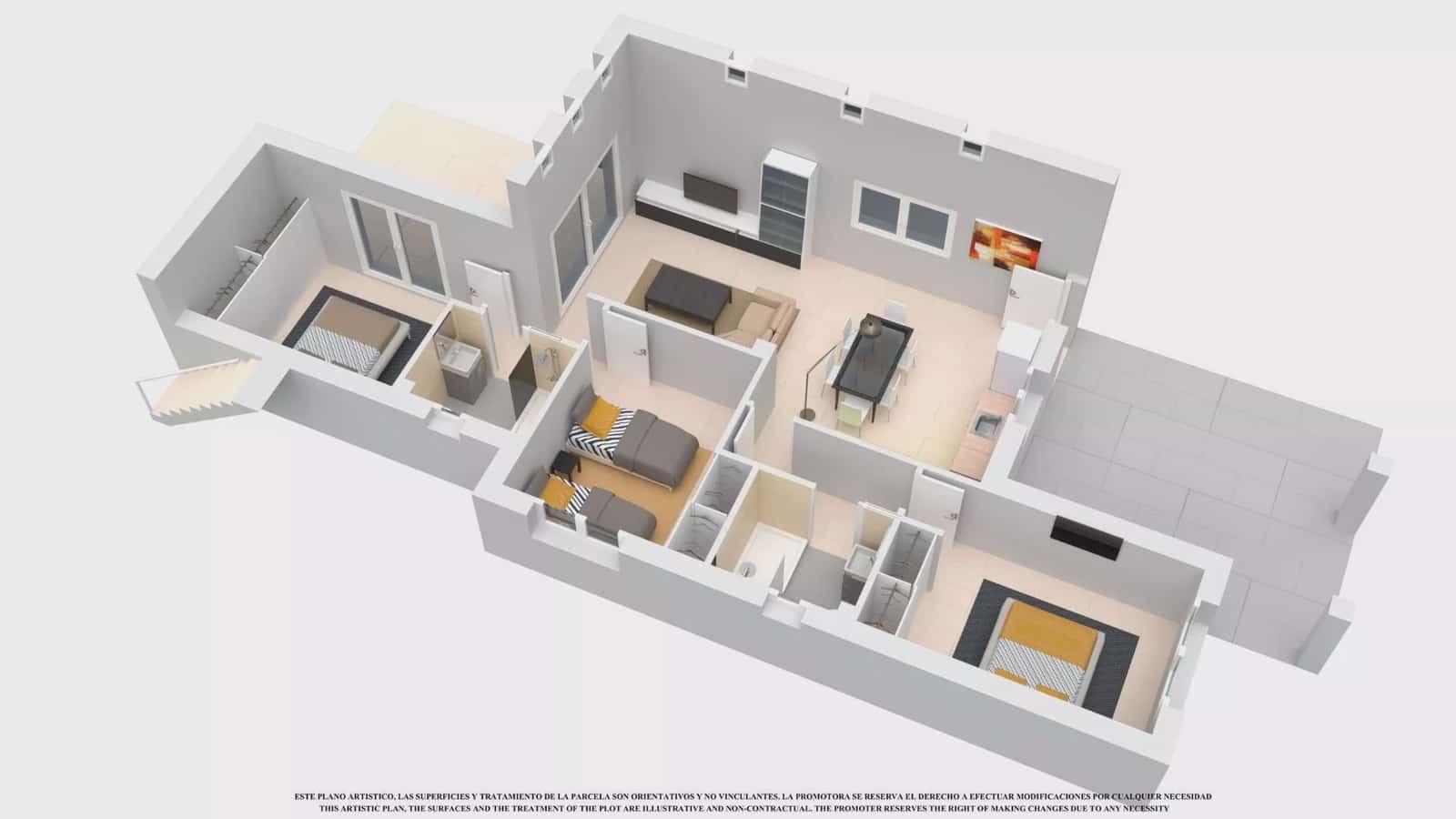 3 chambre Villa/Maison à vendre à Los Alcazares avec garage - 419 500 € (Ref: 7916319)