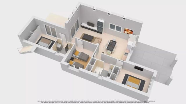 3 chambre Villa/Maison à vendre à Las Lomas de Rame - Bahía Bella, Los Alcázares avec garage - 419 500 € (Ref: 7916319)