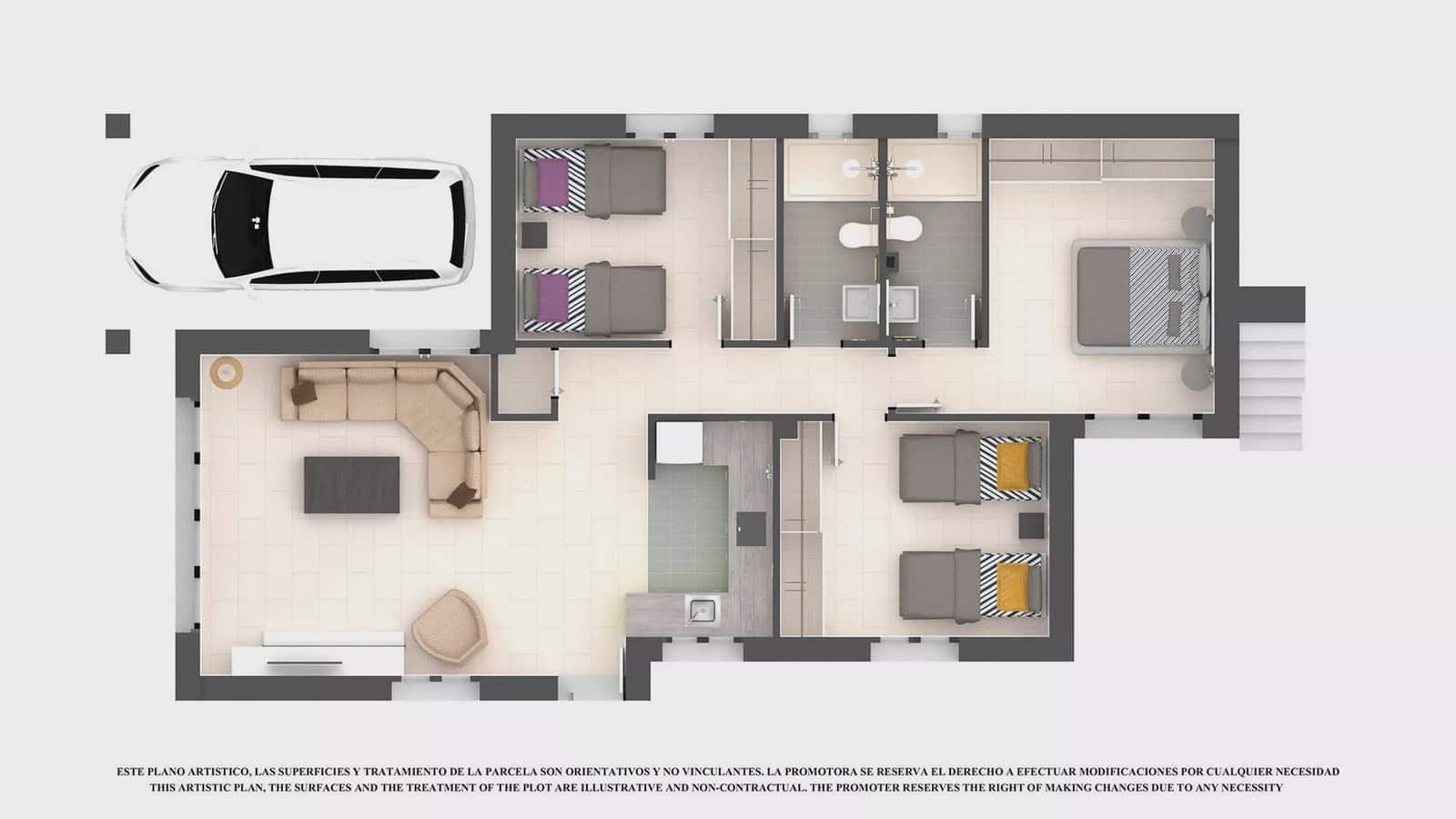 3 soveværelse Villa til salg i Los Alcazares med garage - € 397.650 (Ref: 7916320)