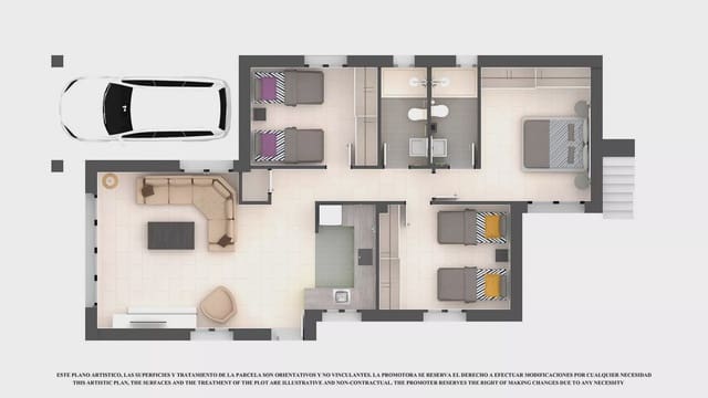 3 soveværelse Villa til salg i Las Lomas de Rame - Bahía Bella, Los Alcázares med garage - € 397.650 (Ref: 7916320)