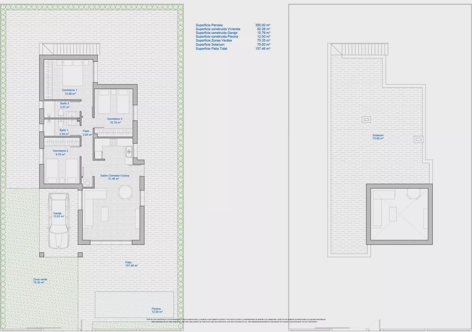 3 soveværelse Villa til salg i Los Alcazares med garage - € 397.650 (Ref: 7916320)