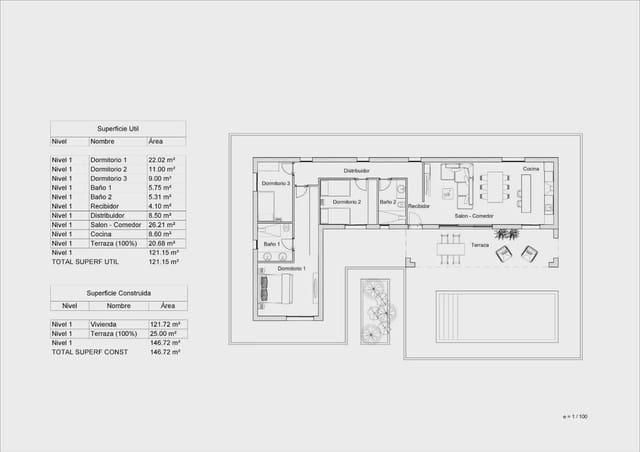3 soveværelse Villa til salg i La Romana med swimmingpool garage - € 416.000 (Ref: 7928675)