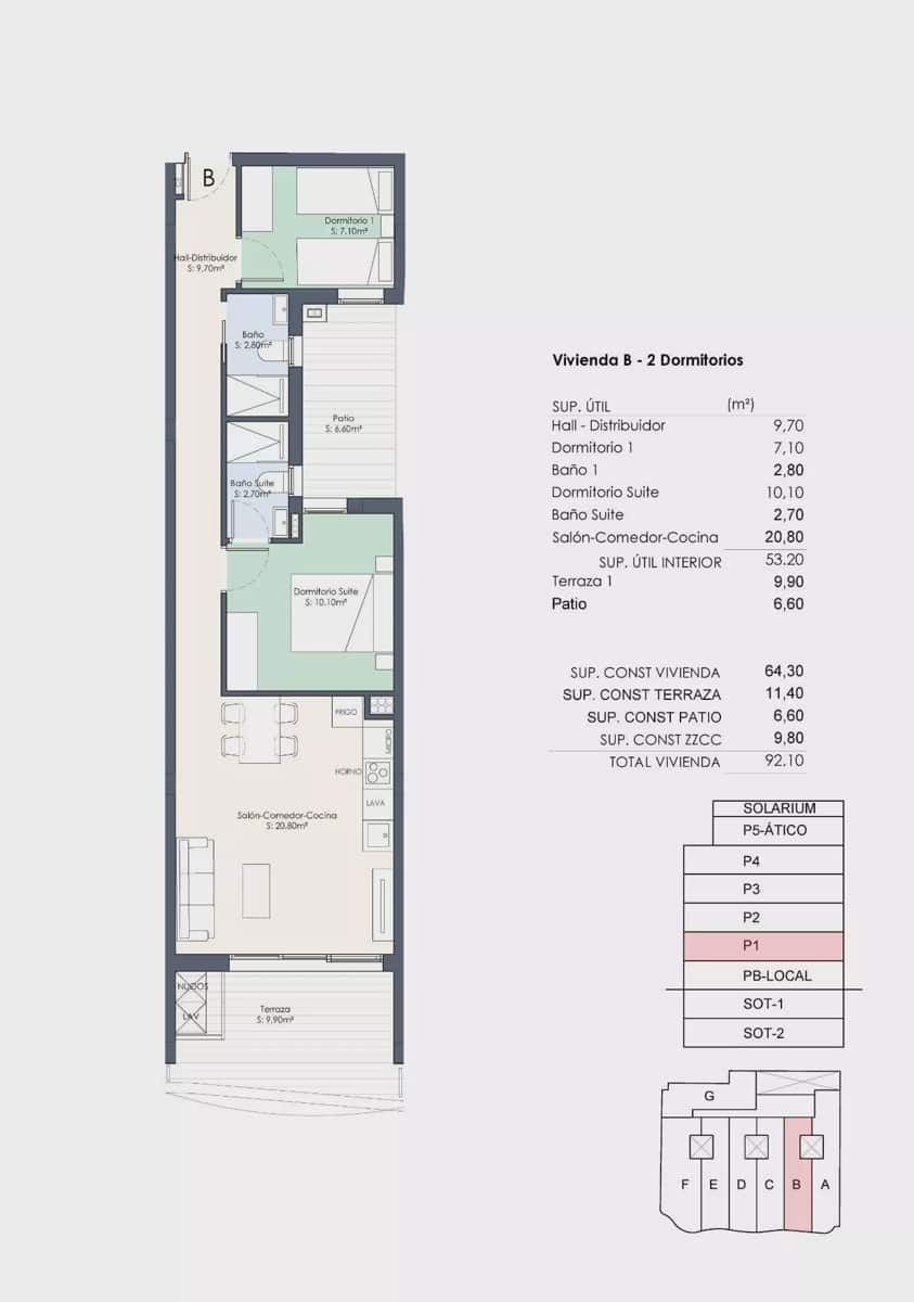 2 bedroom Apartment for sale in Torrevieja with pool - € 299,000 (Ref: 8096643)