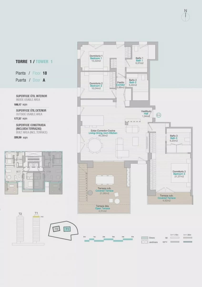 3 soveværelse Penthouse til salg i Calpe / Calp med swimmingpool garage - € 1.650.000 (Ref: 8096698)
