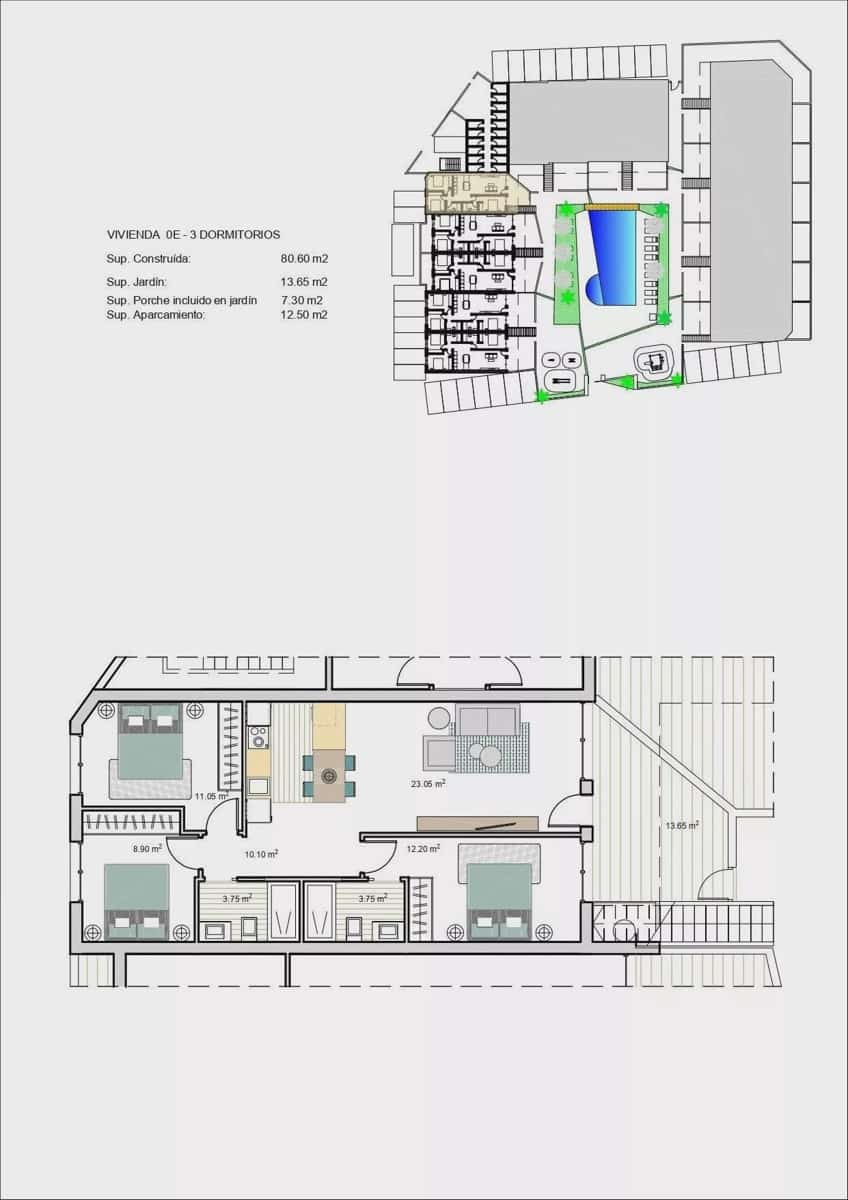 3 soverom Bungalow til salgs i Roldan med svømmebasseng garasje - € 245 000 (Ref: 8215812)