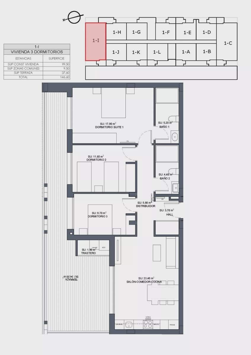 3 soverom Leilighet til salgs i Benijofar med svømmebasseng - € 354 000 (Ref: 8215820)