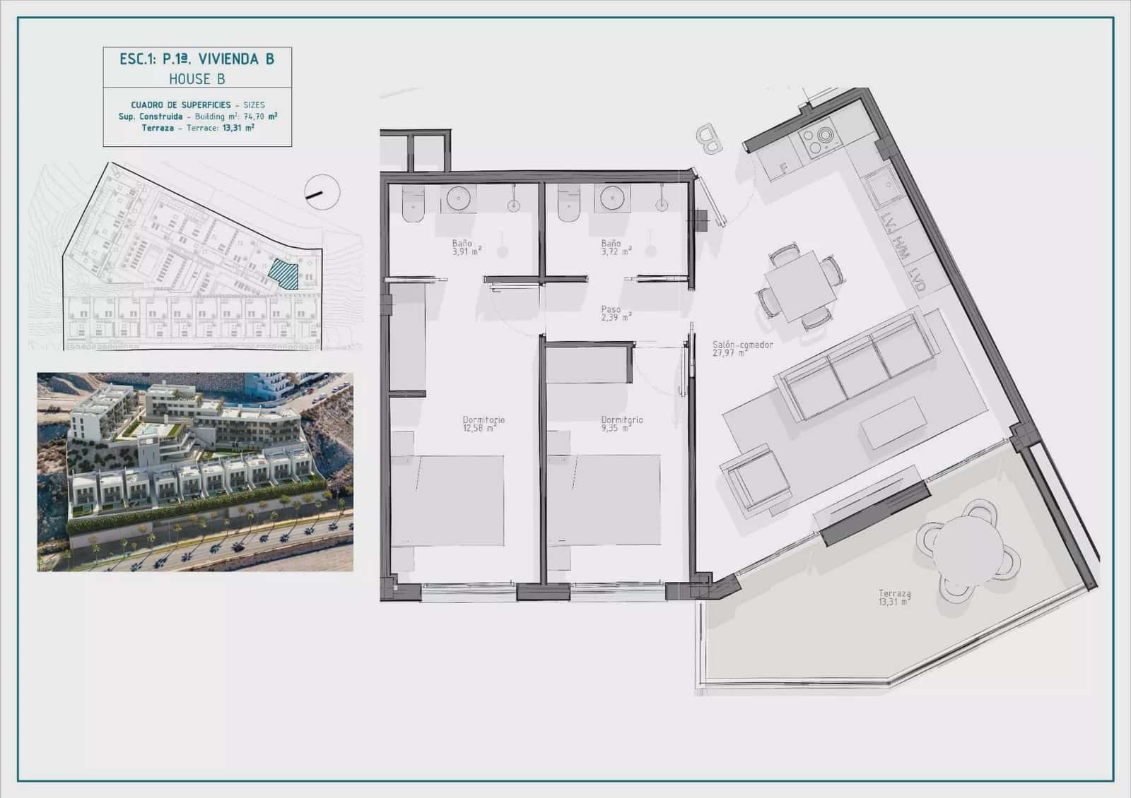 2 quarto Apartamento para venda em Aguilas com piscina garagem - 267 000 € (Ref: 8263071)