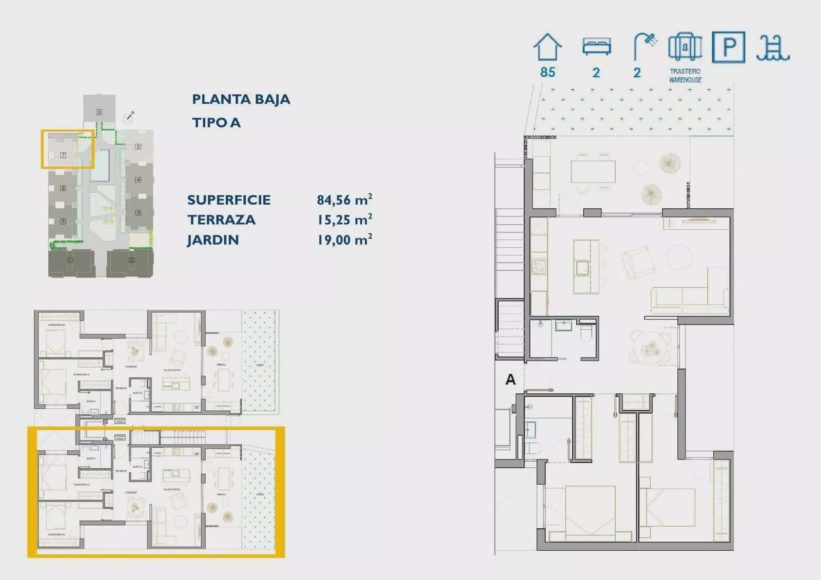 2 chambre Appartement à vendre à Lo Pagan avec piscine garage - 277 900 € (Ref: 8263077)