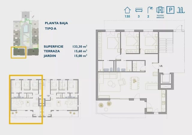 3 soverom Leilighet til salgs i Lo Pagan, San Pedro del Pinatar med svømmebasseng garasje - € 317 900 (Ref: 8263083)