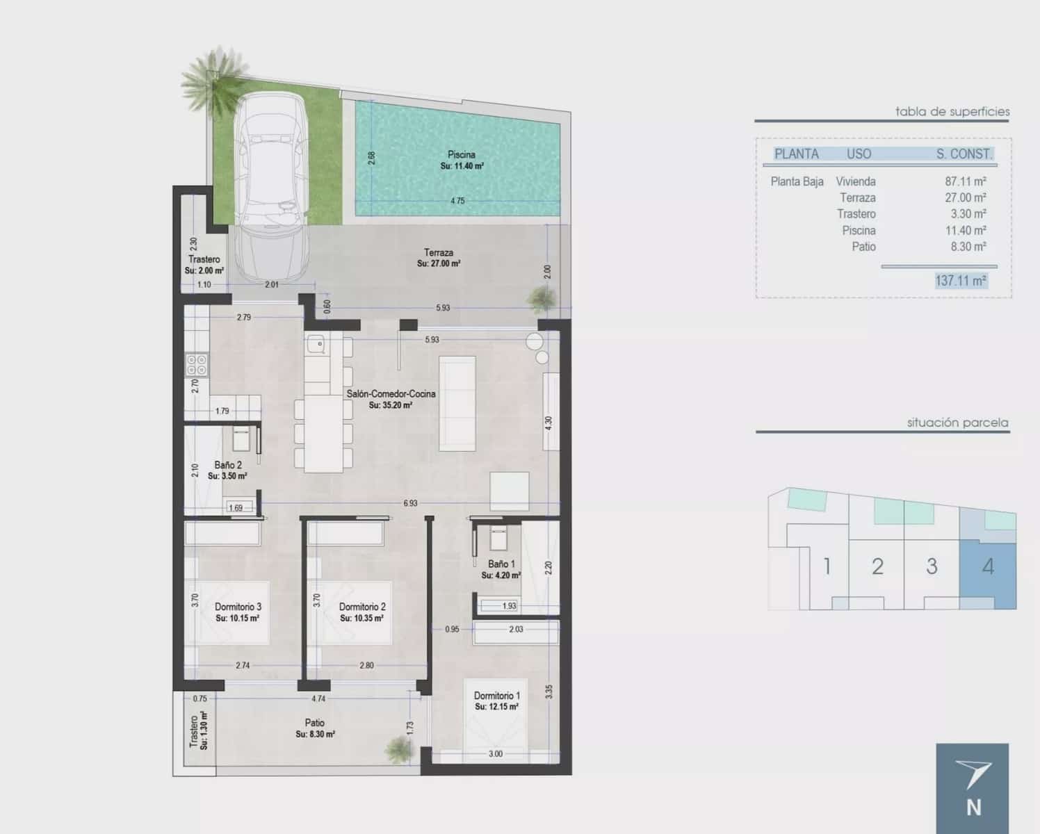 3 bedroom Bungalow for sale in San Pedro del Pinatar with pool garage - € 409,000 (Ref: 8268429)