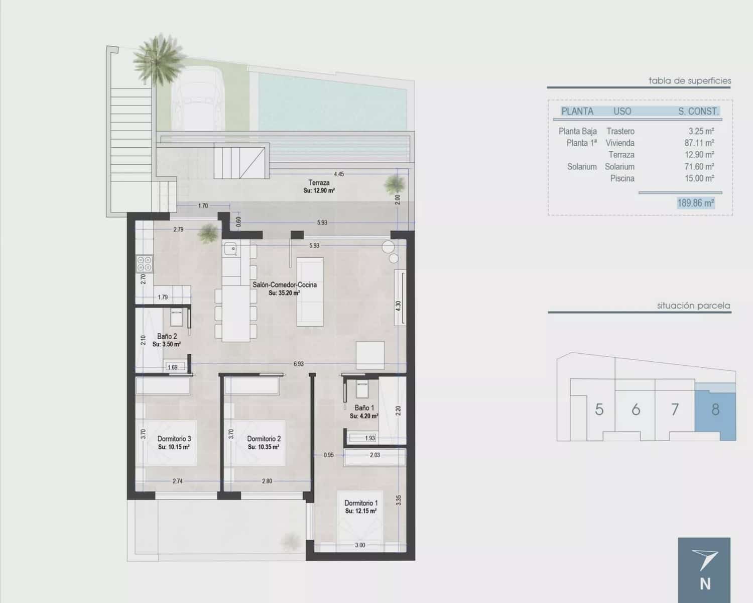 3 chambre Bungalow à vendre à San Pedro del Pinatar avec piscine garage - 449 000 € (Ref: 8268437)
