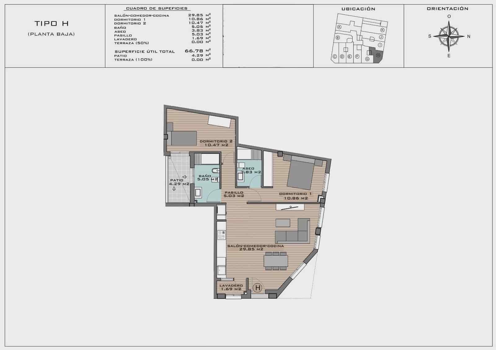 2 chambre Appartement à vendre à Algorfa avec piscine - 164 425 € (Ref: 8287356)