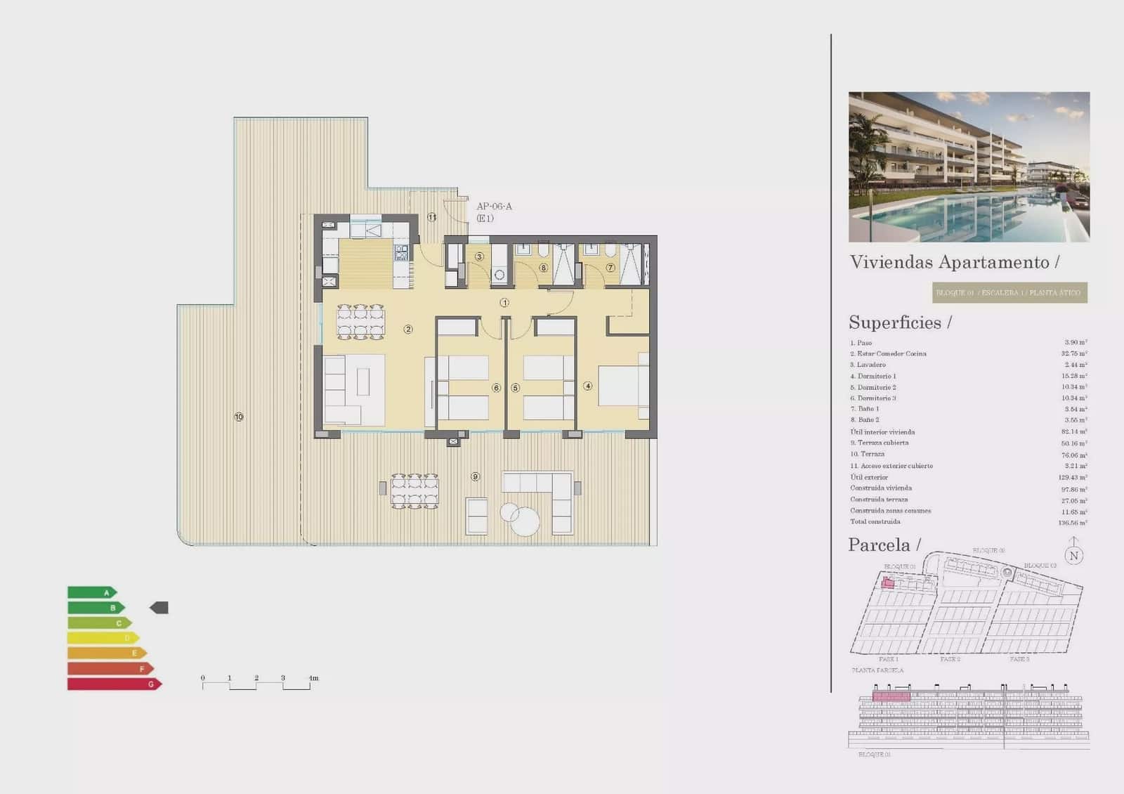 3 bedroom Apartment for sale in Muchamiel / Mutxamel with pool garage - € 437,000 (Ref: 8366497)