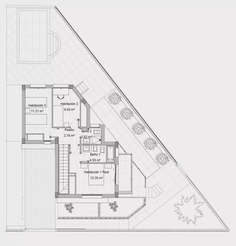 4 bedroom Villa for sale in Las Lomas de Rame - Bahía Bella, Los Alcázares with pool garage - € 390,000 (Ref: 8378268)